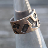 Vintage Sterling Silver Band 4.25