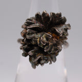 Vintage Sterling Silver Rose Ring 5.25