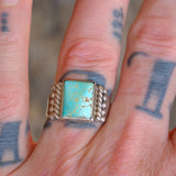 Vintage Sterling Turquoise Ring 9