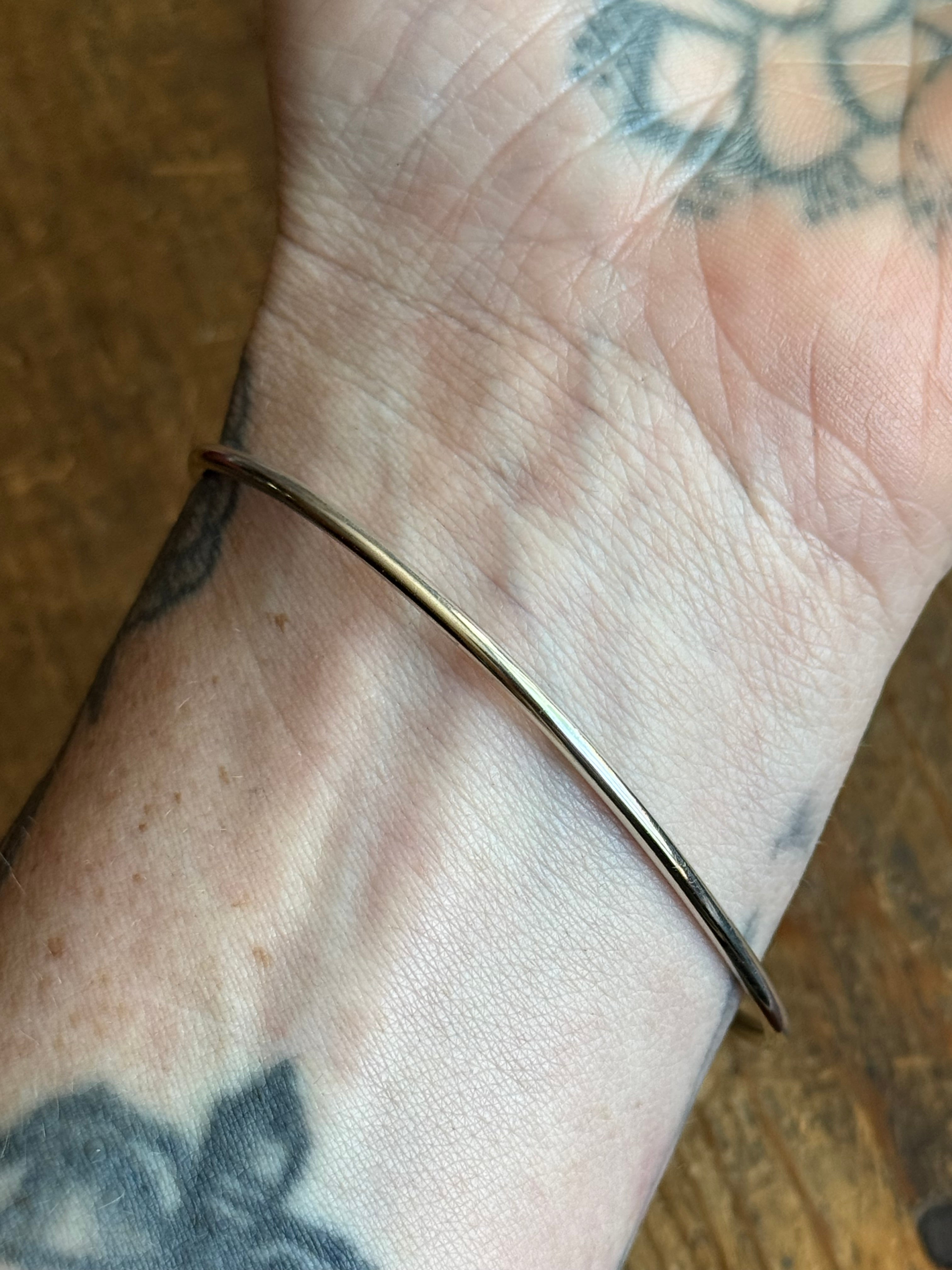 Vintage Sterling Silver Onyx Square Latch Bracelet