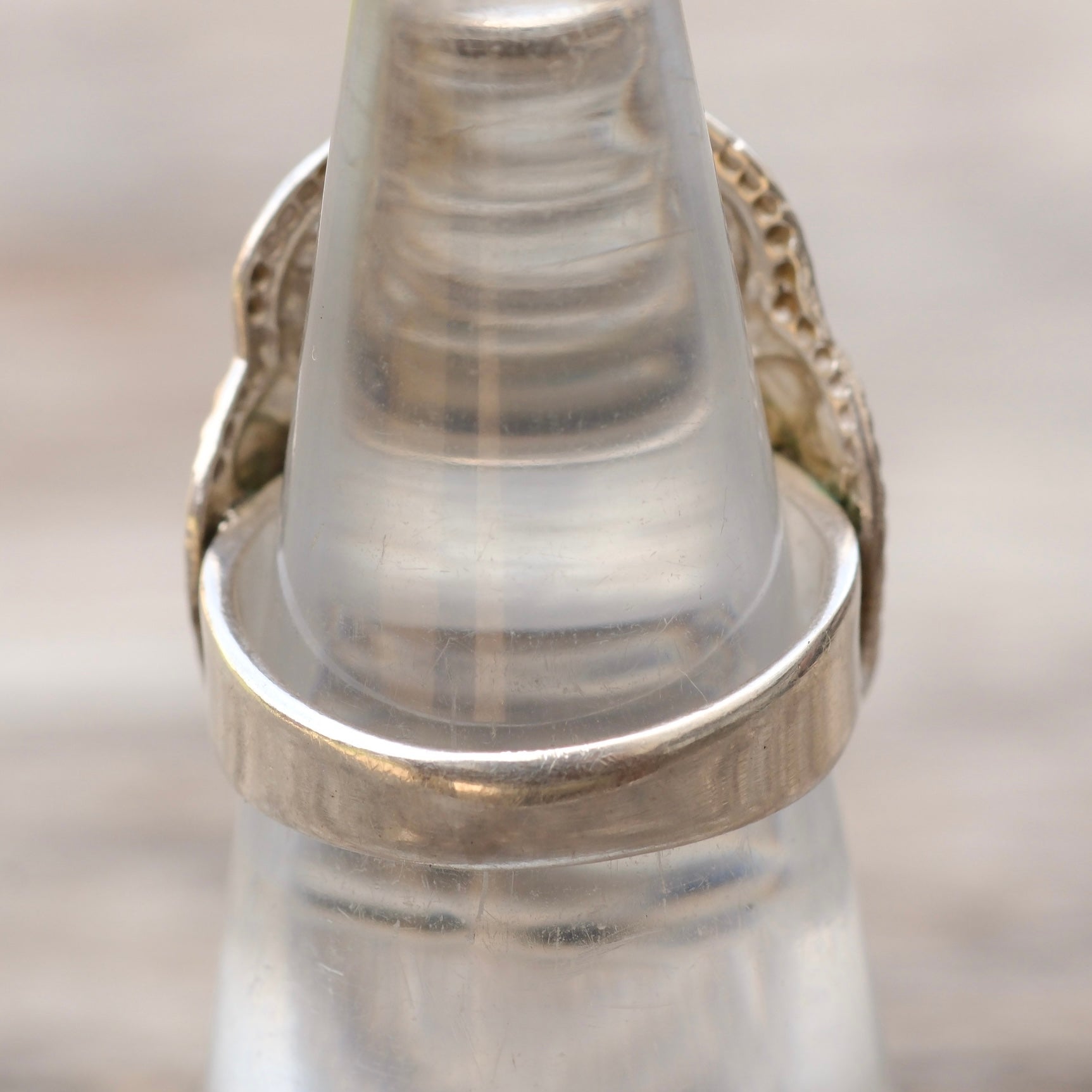 Vintage Sterling Floral Ring 6