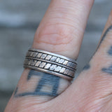 Vintage Sterling Silver Band 6