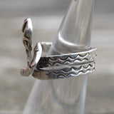 Vintage Sterling Silver Snake RIng 4