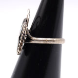 Vintage Sterling Turquoise and Coral Butterfly Ring 5.5