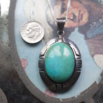 Vintage Sterling Turquoise Necklace