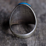 Vintage Sterling Inlaid Cardinal Ring 11.25