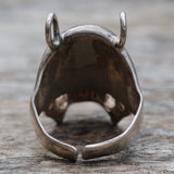 Vintage Sterling Silver Skull Ring 11.5