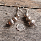 Vintage Sterling Beaded Dangle Earrings