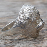 Vintage Sterling Silver Buffalo Ring 12