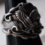 Vintage Sterling Silver Eagle Ring 9