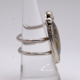 Vintage Sterling Agate Ring 7