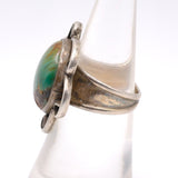 Vintage Sterling Turquoise Florette Ring 6