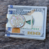 Vintage TAXCO Abalone Mexican Eagle Money Clip