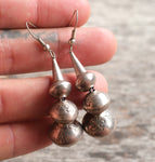 Vintage Sterling Beaded Dangle Earrings