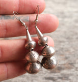 Vintage Sterling Beaded Dangle Earrings