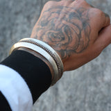 Vintage Thick Sterling Mens Cuff
