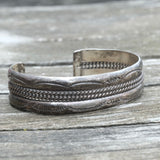Vintage Sterling Silver Stamped Cuff