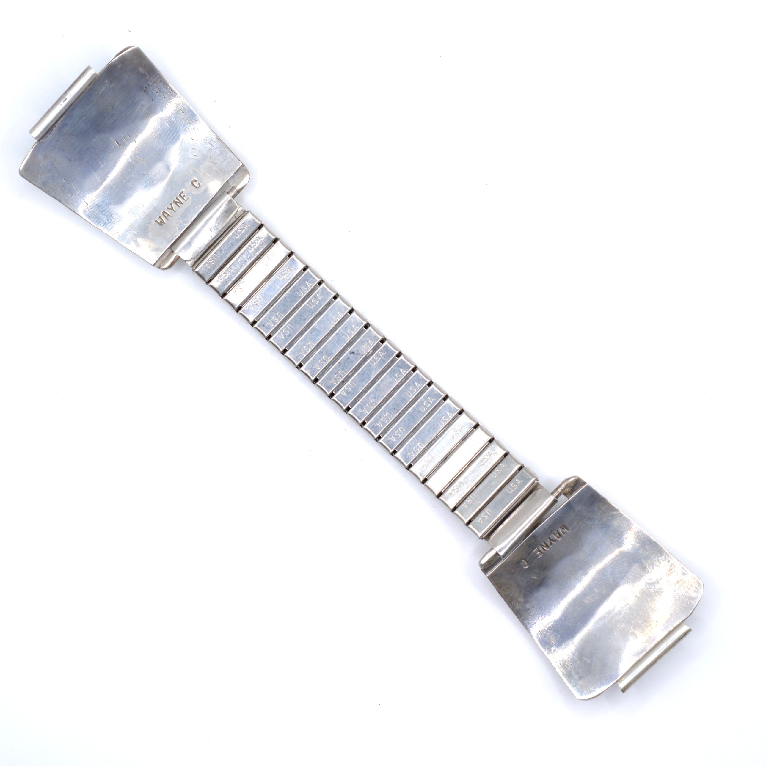 Vintage Sterling Turquoise Cluster Watch Band