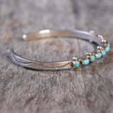 Vintage Sterling Turquoise Cuff