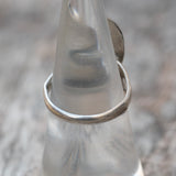 Vintage Sterling Turquoise Feather Ring 6.75