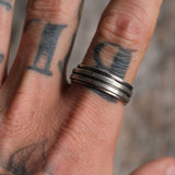 Vintage Sterling Silver Band 10.5