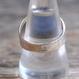 Vintage Sterling Blue Glass Deco Ring 9.25