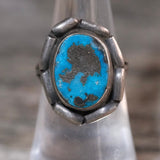 Vintage Sterling Turquoise Ring 6.25