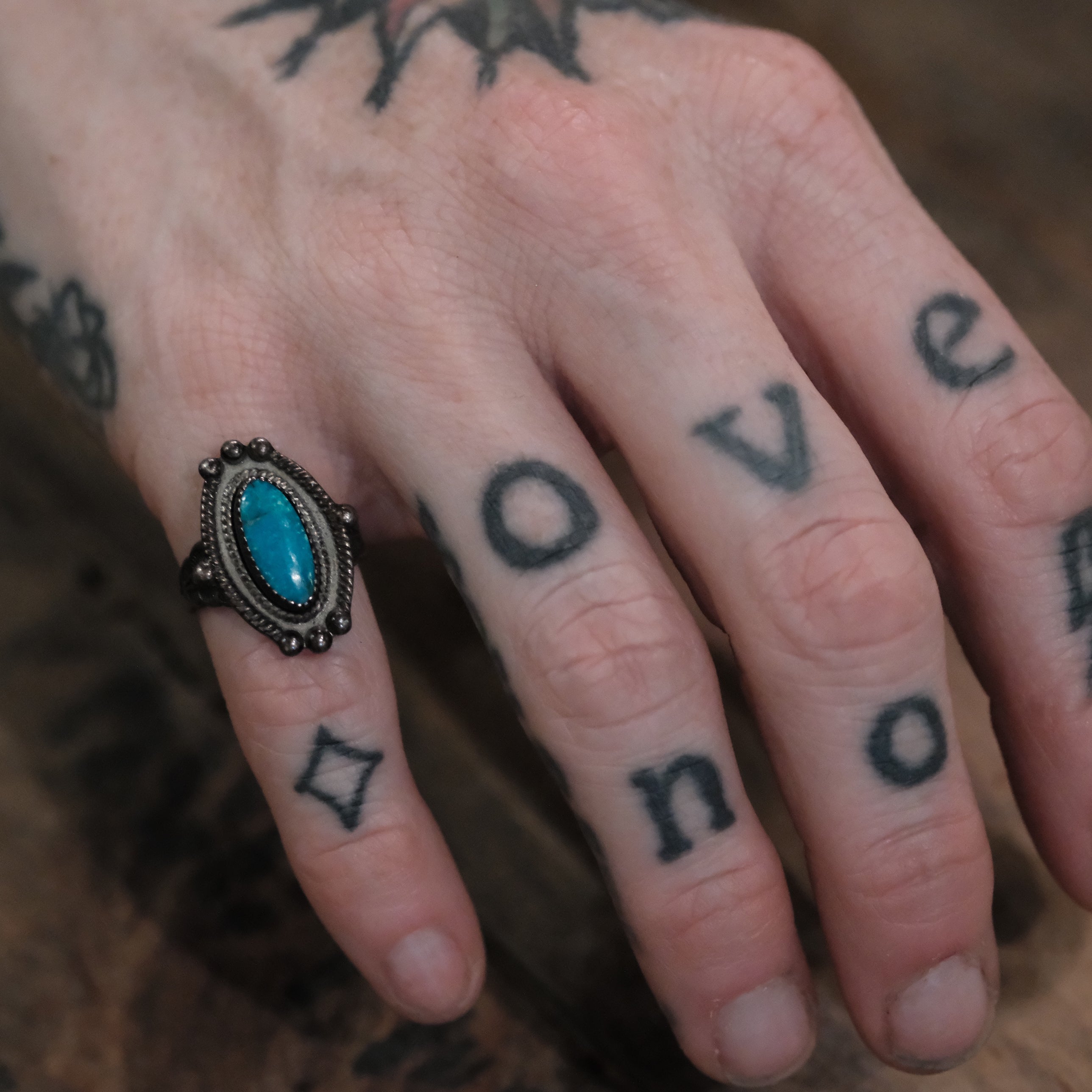 Vintage Sterling Turquoise Ring 4