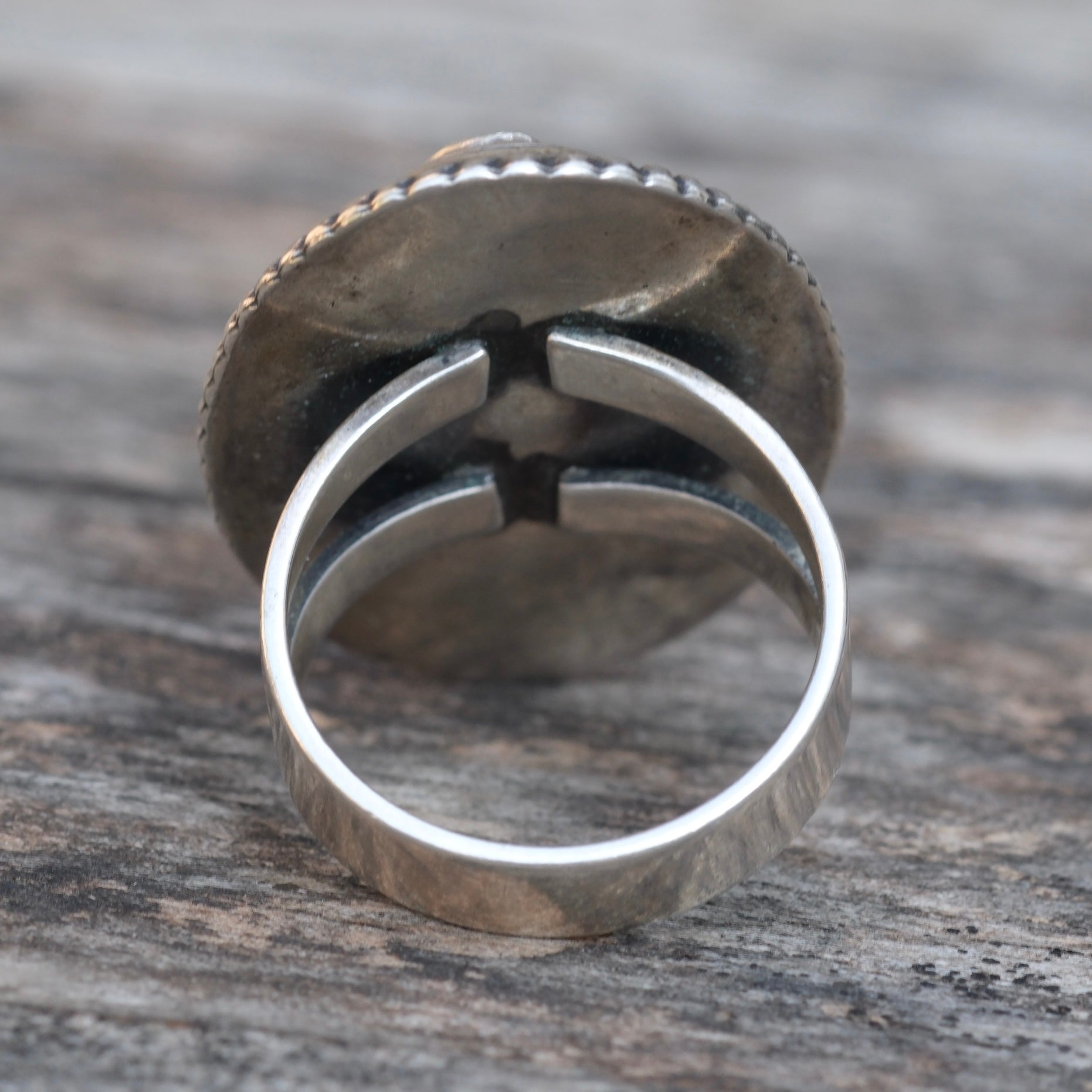 Vintage Sterling Turquoise Ring 8