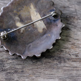 Vintage Sterling Zuni Turquoise Cluster Pin