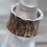 Vintage Sterling Silver Hand Hammered Ring 5.75