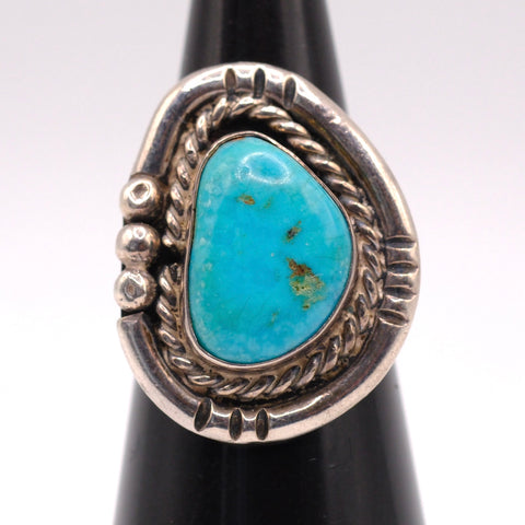 Vintage Sterling Turquoise Ring 6