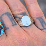 Vintage Sterling Silver Signet Ring 8.5