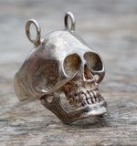 Vintage Sterling Silver Skull Ring 11.5