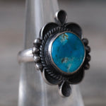 Vintage Sterling Turquoise Ring 5.5