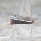 Vintage Sterling Multistone Inlay Band 6.75