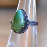Vintage Sterling Turquoise Ring 6.75
