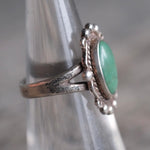 Vintage Sterling Turquoise Ring 5.5