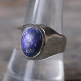 Vintage Sterling Lapis Ring 9