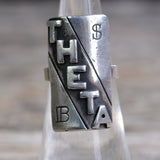 Vintage Sterling Theta Ring 4.75