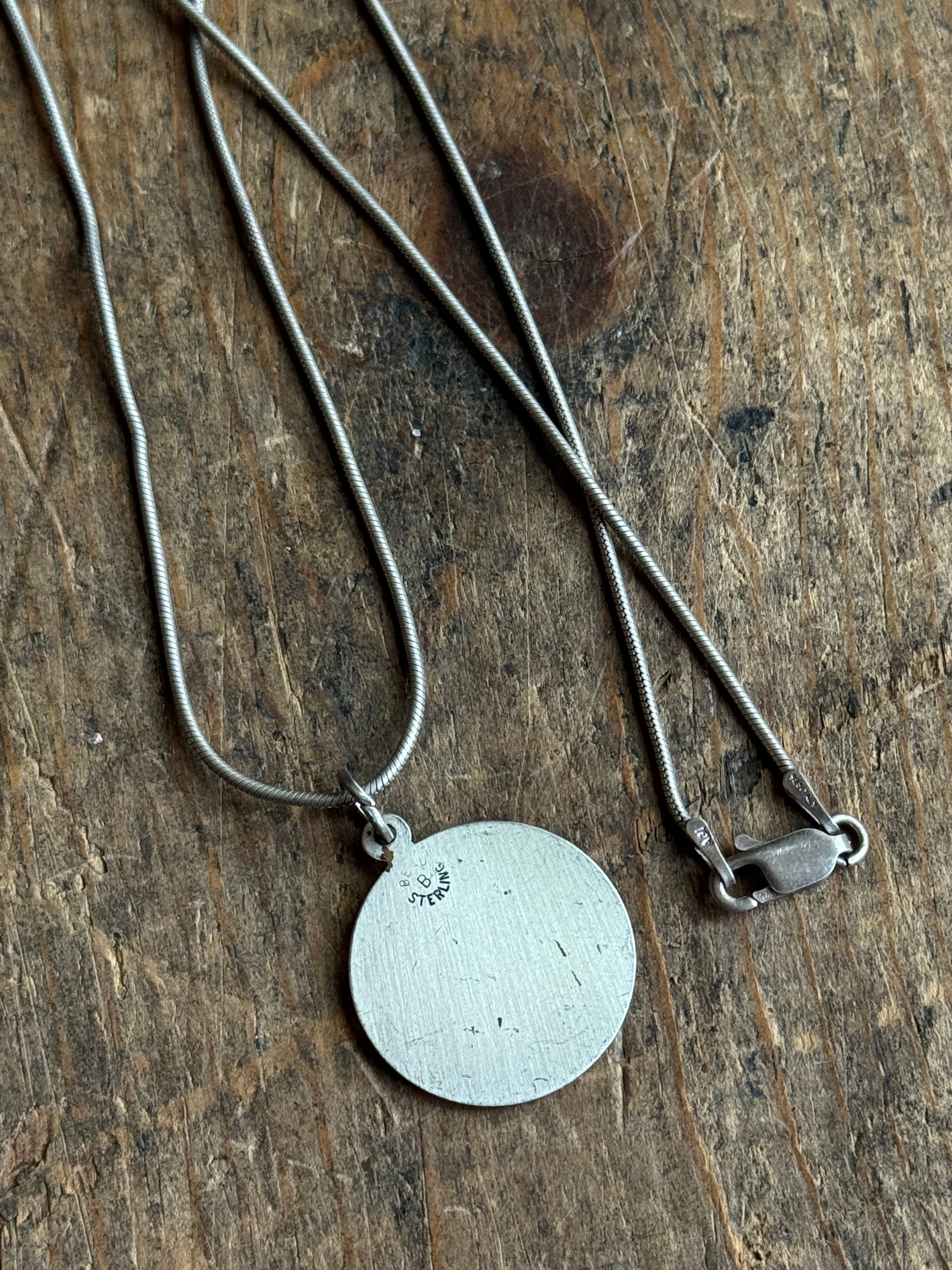 Vintage Sterling Silver Aquarius Necklace