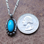 Vintage Sterling Turquoise Necklace