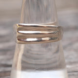 Vintage Sterling Silver Modernist Ring 8.5