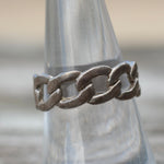 Vintage Sterling Chain Band 8.25