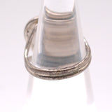 Vintage Sterling Painted Butterfly Wing Heart Ring 3.75