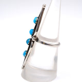 Vintage Sterling 4-Stone Turquoise Ring 6.5