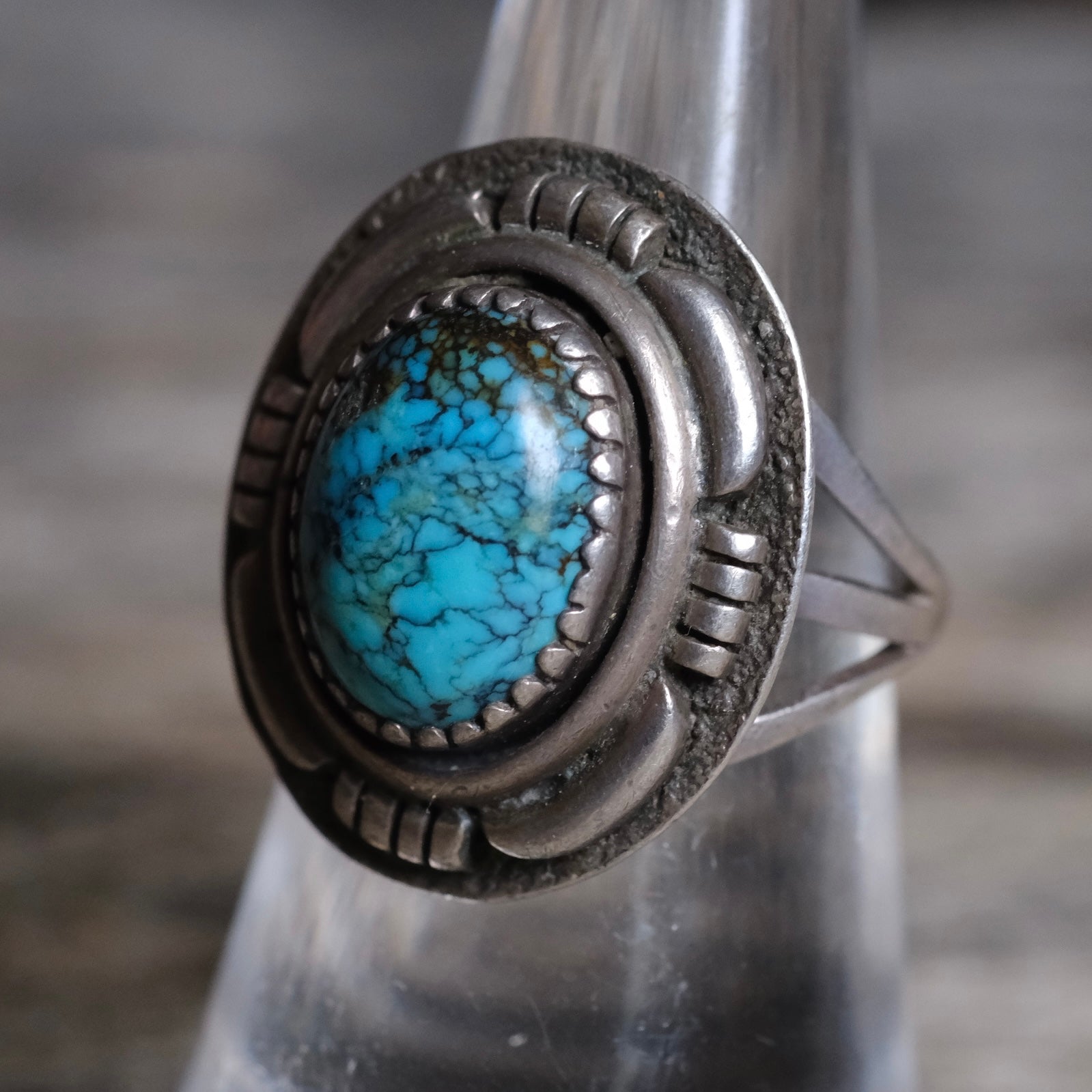 Vintage Sterling Turquoise Ring 7