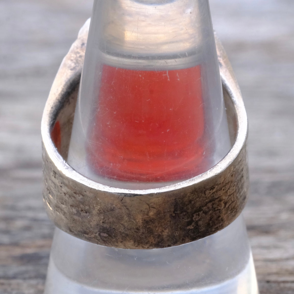 Vintage Sterling Carnelian Ring 10.5