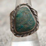 Vintage Sterling Turquoise Ring 8.75