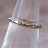 Vintage 14K Gold Bambo Band Ring 6.75